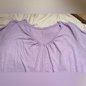 Lane Bryant v-neck lavender t-shirt, size 22